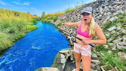 Find out how a tiny ditch was holding a massive fish