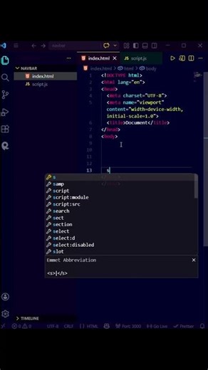 how to link html file to javascript in vs code