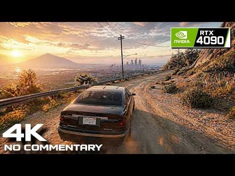 GTA V ULTRA REALISM 4K | RTX 4090 Ray Tracing Max Settings – Insane Graphics Showcase