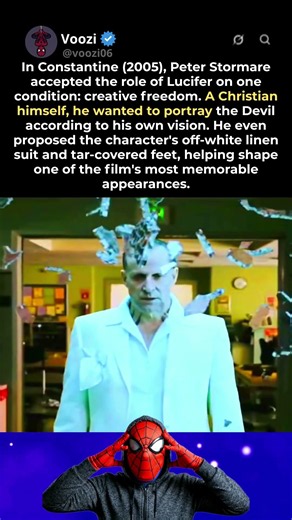 In Constantine (2005), Peter Stormare wanted creative freedom to play Lucifer