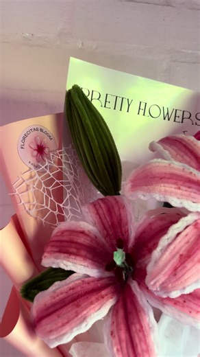 Handmade Pink Lilium Bouquet Craft Tutorial