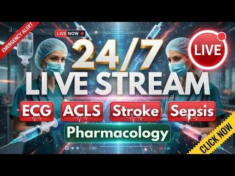24/7 META STATION: Non-Stop Deep Dives – ECG, ACLS, Stroke, Sepsis, Pharmacology, Phlebotomy Live!
