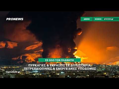 Πυρκαγιές & εκρήξεις σε διυλιστήρια, πετρελαιοπηγές & ενεργειακές υποδομές σε όλο τον πλανήτη