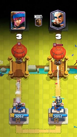 Pyrotechnics X Magic archer on Defense. #clashroyale #supercell #games #viral