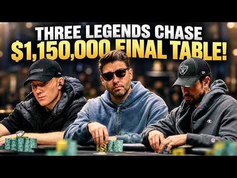 Jason Koon, Jeremy Ausmus & Nick Schulman Chase Super High Roller Bowl PLO Final Table!