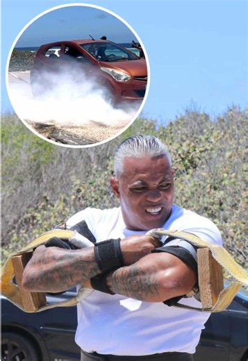Longest time restraining two cars 🚗💪🚙 13 seconds by Egmond Molina 🇦🇼 Strongman @Egmond Molina from Aruba says: “My training spanned over seven years of progressive structural conditioning.