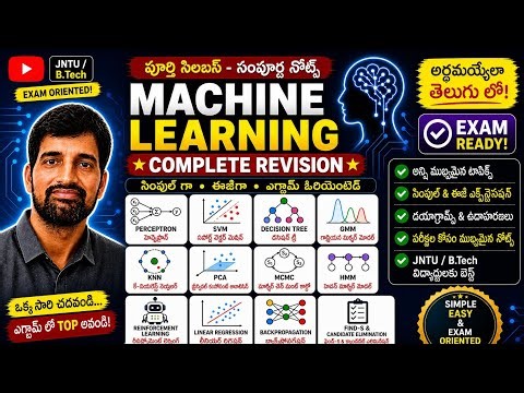 Machine Learning Complete Revision in Simple Notes | ML Basics to Advanced Topics