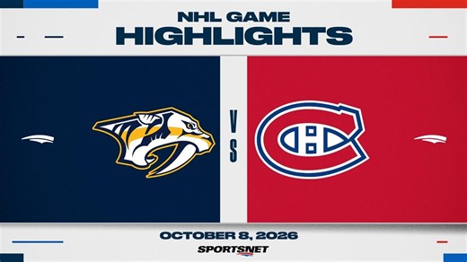 NHL Highlights | Predators vs. Canadiens - October 8, 2026