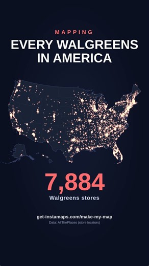 Mapping 7,884 Walgreens #satisfying