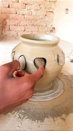 The Art of Hand-Cutting and Carving Handmade Pottery! #PotteryCutting #PotteryArt #ClayArt