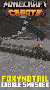 Realistic Working Cobble Gen Build Timelapse - Minecraft Create Mod #minecraft #minecraftbuilding