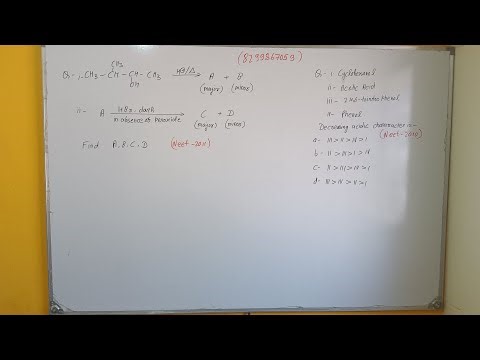 12,Alcohol Phenol and Ether Neet Pyq, Acidity Order and elimination addition reaction