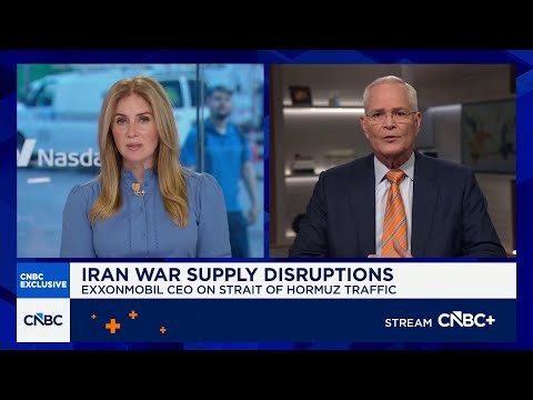 ExxonMobil CEO Darren Woods: There's a disconnect between crude prices and pump prices