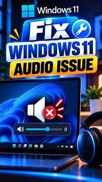Fix Windows 11 Audio Not Working ( 2026 )