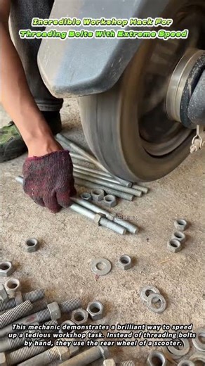 Incredible Workshop Hack For Threading Bolts With Extreme Speed
