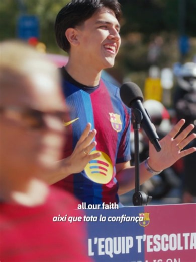 From the culers to the team 🗣️ #fcbarcelona #barçaontiktok | FC Barcelona