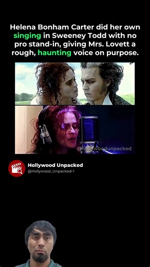 Helena Bonham Carter's Raw Voice as Mrs. Lovett in Sweeney #shorts #viral #Movie #cinema #marvel #DC