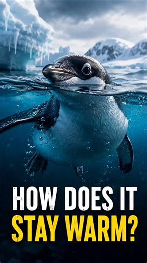 How Penguins Survive Freezing Water 🐧?