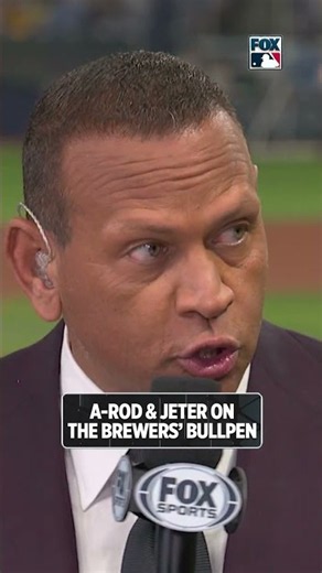 A-Rod & Derek Jeter on the Brewers’ ELITE Bullpen #BREWERS #MLB #WORLDSERIES #BASEBALL