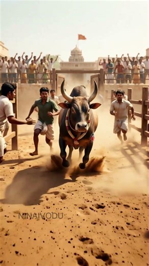 “Jallikattu Bull Full Speed 🐂💨 | Village Mass Moment” #ninaivodu #villagelife #oldmemories