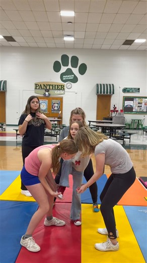 We are making a ROARING start to our fundamentals ! These athletes are doing such a great job so far🩷 looking for an affordable competitive cheer program ? COME JOIN THE FUN 💚 | Indiana Invasion Inc.