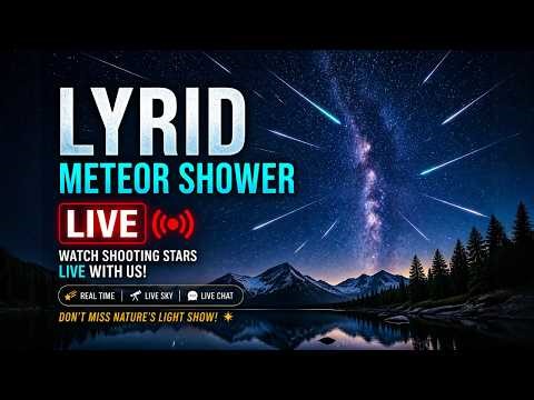 Watch the Lyrid Meteor Shower LIVE Tonight 🌠 Meteor Shower 2026