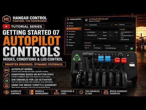 Hangar Control Getting Started 07 | Autopilot, Conditions, and LED Control MSFS