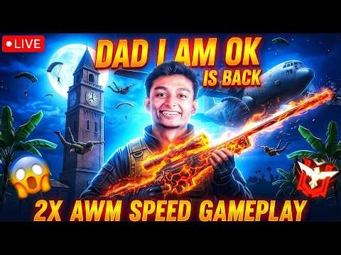 🌿FREE FIRE LIVE🌿PLAYING BR-RANKED😎2X AWM SPEED GAME PLAY 🎮🎯 ON LIVE - GARENA FREE FIRE