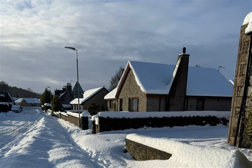 Snow-hit Aberdeenshire village experiencing 'worst winter in 25 years'