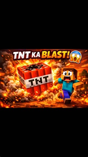 Ultimate TNT Blast in Minecraft 💣🔥|Massive Explosion Challenge⚡ Caption#Minecraft#TNTBlast#Minecraft