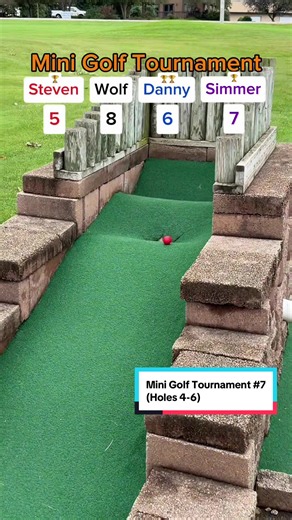 WOW…! Mini Golf Tournament #7 18 holes (Holes 4-6) A lot going on here! #golf #minigolf #puttputtgolf #golftiktok @Twin Tour Golf @Steven Sanicki @Simmer