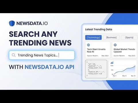 How to Search any Trending News Topic using NewsData.io News API? (Step-by-Step Tutorial)