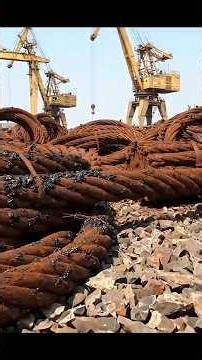 Amazing Process of Turning Old Elevator Cables Into Steel Wire
