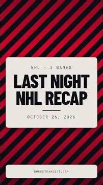 Red Wings, Kings, Flames | NHL Highlights Oct 26
