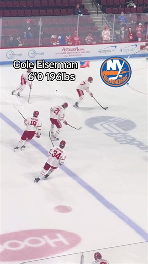 Islanders first round draft pick Cole Eiserman gearing up for Vermont #nhl #hockeyboys #hockeyedit #bostonuniversity #newyorkislanders