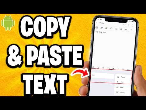How to Copy & Paste Text to Clipboard on Android Phone (Easy Method)