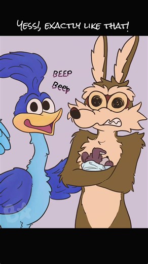 Looney Tunes Road Runner Coyote: the face the beep beep makes