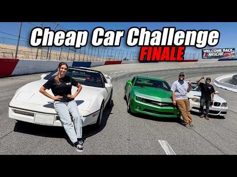 Cheap Car Challenge Finale! Racing our $5000 cars on a NASCAR Speedway!