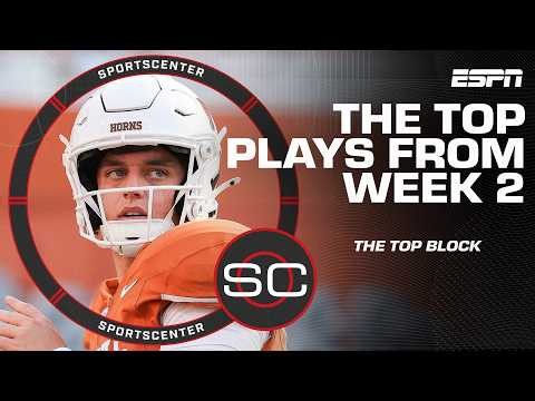 The top college football moments from Week 2 🏈 | SportsCenter