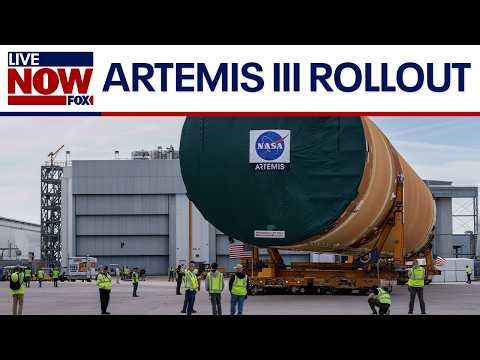 Countdown begins: NASA rolls out Artemis III rocket