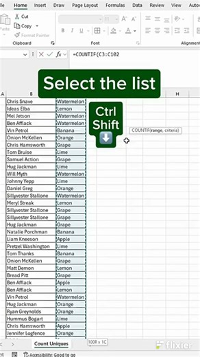 Excel Tips & Tricks | Unique Countif Formula Excel You NEVER Knew! #exceltips #exceltutorial #excel