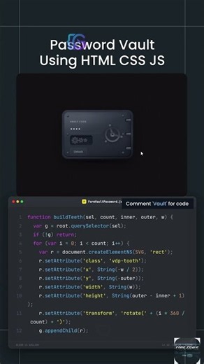 Interactive Password Vault Using HTML, CSS & JavaScript 🔐 | Creative UI Design | Code Genus