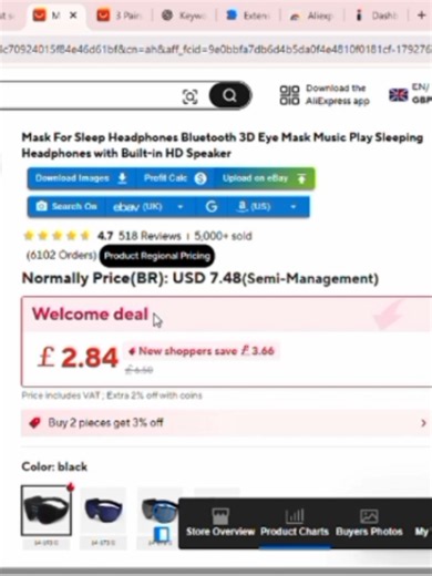 this extension analyize the ali express sullier in detail and watch full vedio and if our content ki to much informative kindly comments#ebay #ebayseller #ecommerce #onlinebusiness #fyp #viral