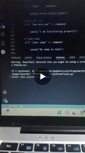 Building Python Voice Assistant Alex with Speech Recognition | Madhesh K posted on the topic | LinkedIn