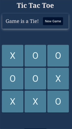 🎮 Built a Tic Tac Toe Game using HTML, CSS & JavaScript!