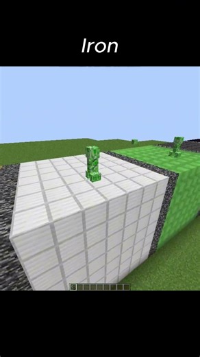 "Creeper Explosion vs Every Block – Full Experiment 🤯" #minecraft #shortsfeed