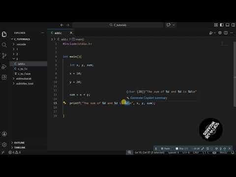 How to Add Two Numbers in C | Beginner C Programming Tutorial (VS Code + GCC)
