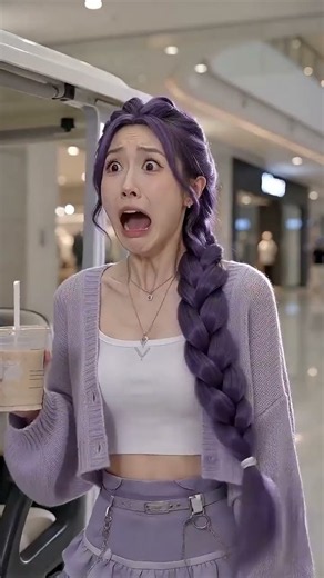 Rumi’s braid got caught on the buggy at the Roblox mall.