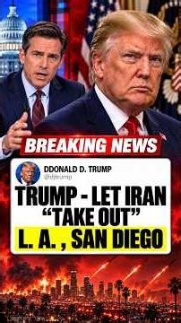 Trump Said "Let Iran Take Out LA?!" (Morning Joe LOSES It) 🤯 #shorts #trump #iran #politics