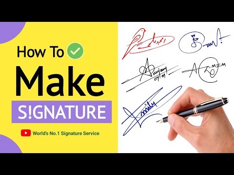 ✅ How to make a signature | How to Signature Your Name | Signature | Design | Autograph | Sign | Art